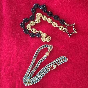 18" Gold/Turquoise Necklace